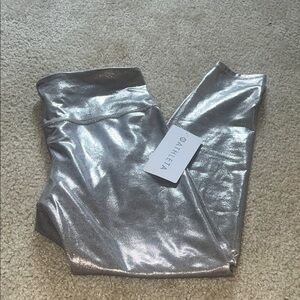 Athleta' Shimmery Metallic Leggings